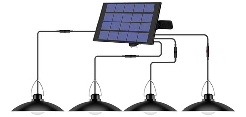 Lámpara Solar Para Panel Exterior/interior, Solar De Encendi