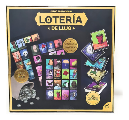 Juego De Mesa Loteria De Lujo Alta Calidad Juguetes Premium