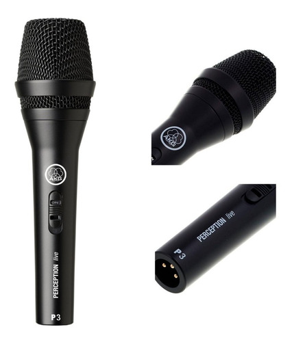 Microfone Dinâmico Akg P3s Perception P3 S P 3s Voz E Violão