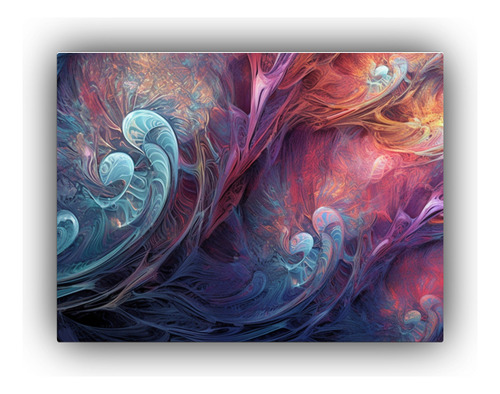 65x50cm Cuadro Patrones Fractales Complejos - Decocuadros