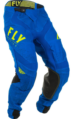 Pantalon Moto Fly Racing Lite  Azul/negro/hi-vis Talla 30