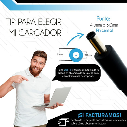 Cargador Banergy 65w Para Dell Inspiron Y Latitude 19.5v Negro