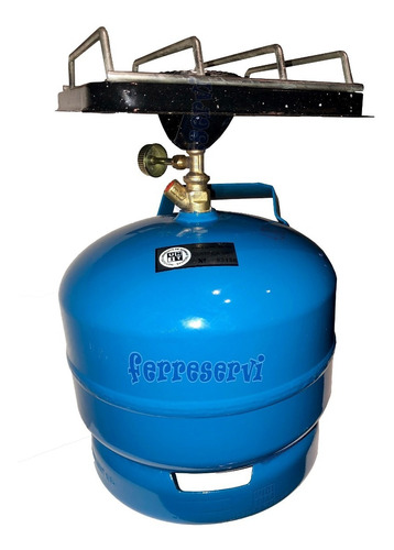 Imagen 2 de 5 de Garrafa 3kg A Gas Nueva Azul / Roja Completa C/ Valvula
