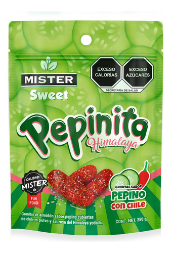 Gomitas Sabor Pepino Enchiladas Pepinita Mister 250 G