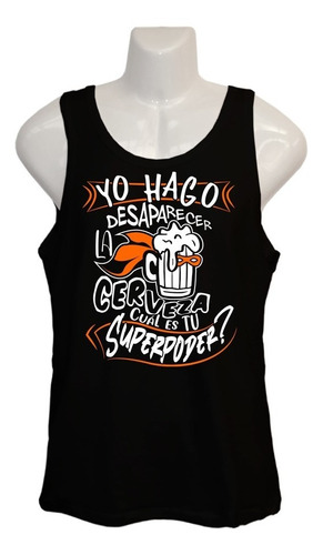 Polera Cerveza - Superpoder - Musculosa - Fiestas Patrias 