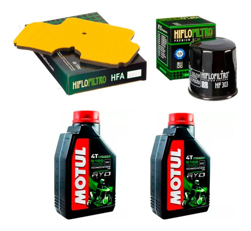 Kit Service Kawasaki Versys 650 08 14 + Motul 5100 Ryd