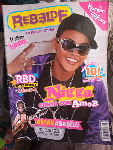 Nigga En Revista Rebelde Marzo 2008 Bryan Amadeus, Yurem