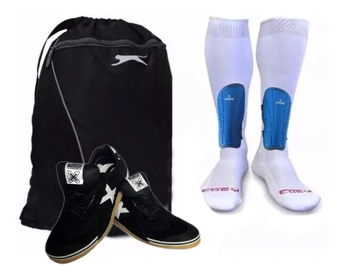 Kit Futsal Micro Futbol Zapatillas Tenis Munich Medias Malet