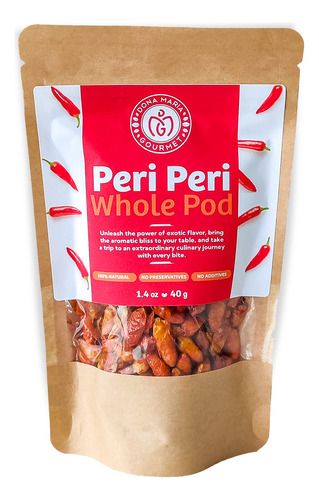 1.41 Oz Piri Piri Peri Peri Especias Pimienta Picante Chile 