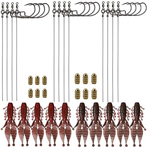 Kit Accesorios D/pesca Dovesun Balas/señuelos Suaves/34pcs