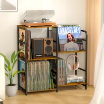 Comprar Soporte Para Tocadiscos Con Almacenamiento Para 300 Álbumes