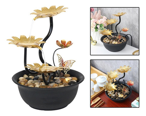Fuente De Agua De Mesa Cascada Escritorio Usb Decorativo