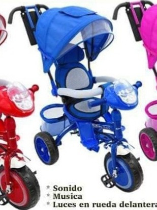 Triciclo Para Bebe Paseador Lucez,musica