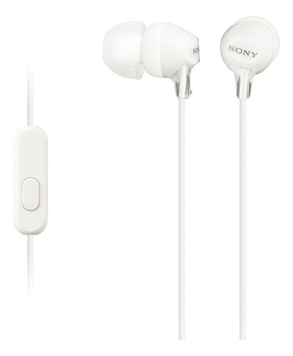 Receptor De Oído Interno Sellado Sony Mdr-ex15ap/w Blanco