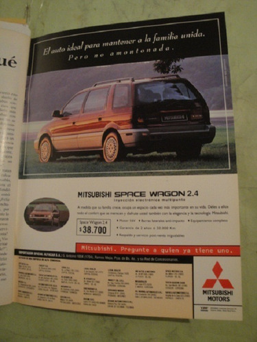Publicidad Mitsubishi Space Wagon 2.4 Año 1997