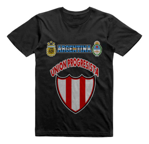 Remera Infantil Negra Union Progresista Villa Angela