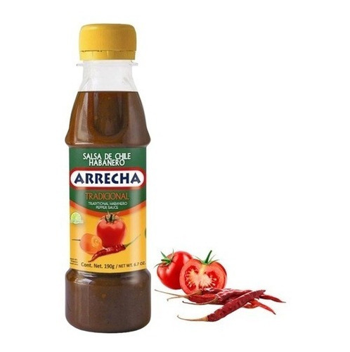 Salsa De Chile Habanero Arrecha Tradicional (6 Piezas)