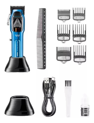 Pack Corta Pelo Kemei Clipper 1763 Y Trimmer 2299 Barberia