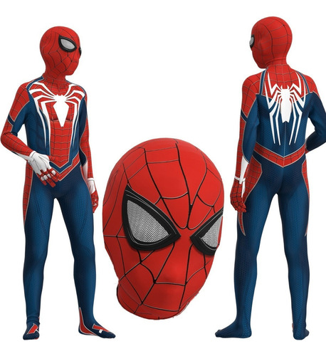 . Niños Adultos Superhéroe Spiderman Cosplay Disfraz 01