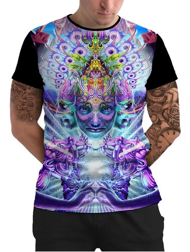 Camiseta Camisetas Camisa Alex Grey Psicodélica Trippy Rave8