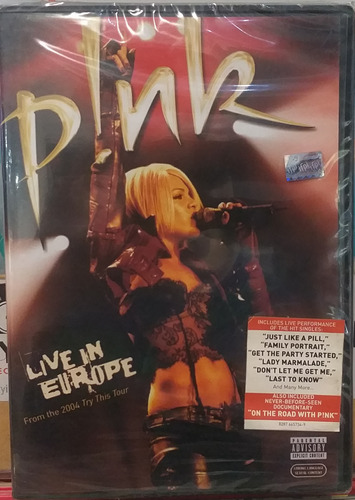 Dvd Pink  Live In Europe - From The 2004 Try This Tour