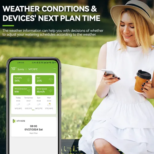 Programador Riego Rain Point Bluetooth Compatible Wifi App