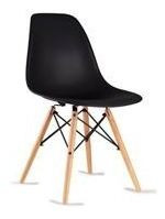 Silla Moderna Modelo Eames Color Negro 