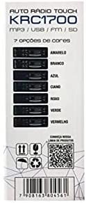 Imagem 6 de 6 de Rádio Som Automotivo Krc1700 Com Usb, Bluetooth E Muda Pasta