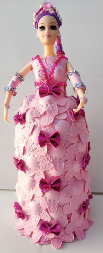 Adorno Torta O Centro De Mesa Cumpleaños Personaje Barbie