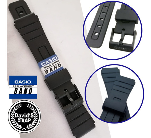 Correa De Caucho Reloj For Casio F-91w De 18mm
