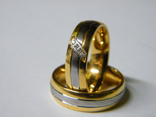 Anillo Elegante De Acero - Compromisos , Matrimonio