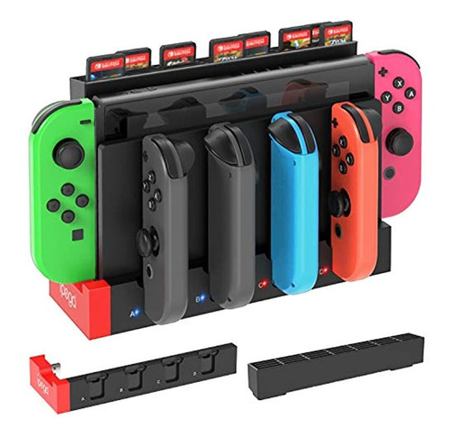 Cargador Fastsnail Compatible Con Nintendo Switch Joy-con, B