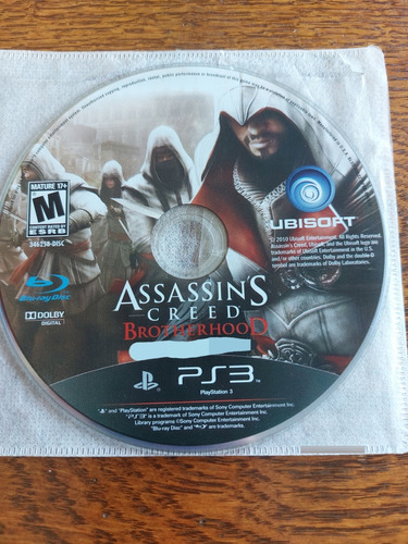 Assassin's Creed Brotherhood Original Físico Ps3 En Sobre