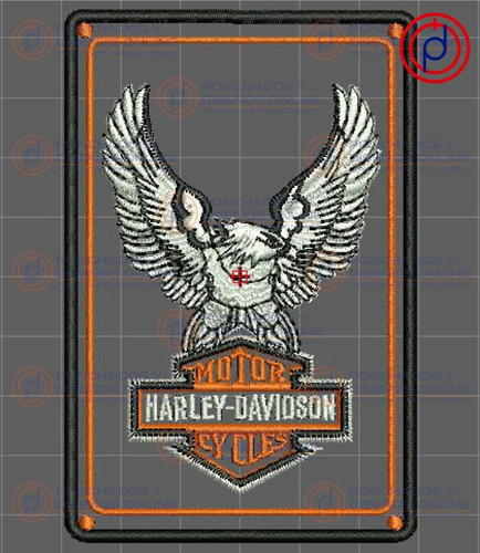 13 Ponchados Digitalizados Harley Davidson