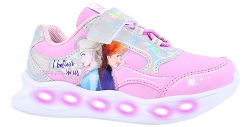 Zapatilla Frozen Belive Magic C/luz Al Pisar - Footy Oficial