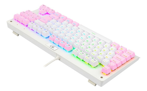 Redragon Dark Avenger Rgb Branco E Rosa Switch Marrom