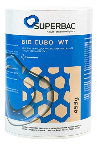 Bio Cubo Para Fossa Séptica E Caixa De Gordura 1lb Superbac