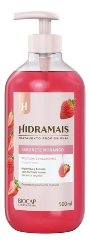 Sabonete Liquido Com Glicerina Vegetal Hidramais 500ml Fragancia Morango