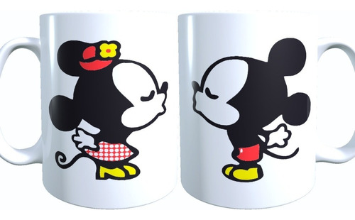 2 Tazas San Valentin Regalo Dia Amor Minnie Y Mickey Mouse