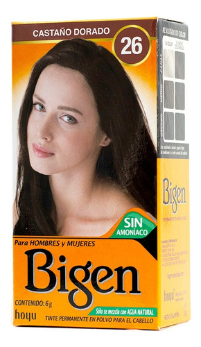 Henna Bigen 6gr Para Cejas, Vello Y Cabello - Sin Amoniaco