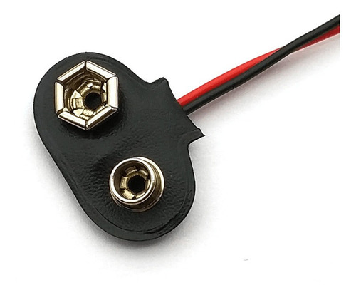 2 Pzas Conector De Bateria De 9v Con Cable