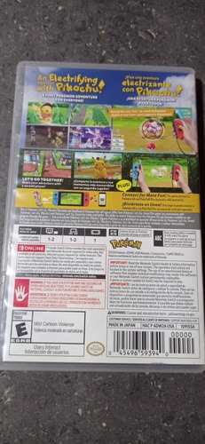 Imagen 2 de 4 de Juego Nintendo Swicht Pokémon Lets Go Pikachu Casi Nuevo.