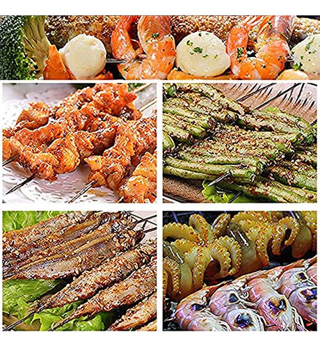 20 Pinchos De Acero Inoxidable, Pinchos De Barbacoa, Pinchos