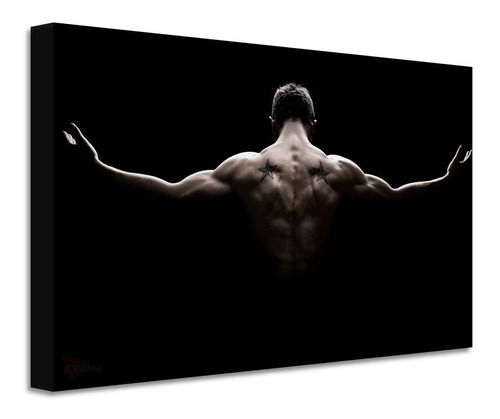 Cuadro Gimnasio Ejercicio Crossfit Canvas Grueso 60x40 Gmh95