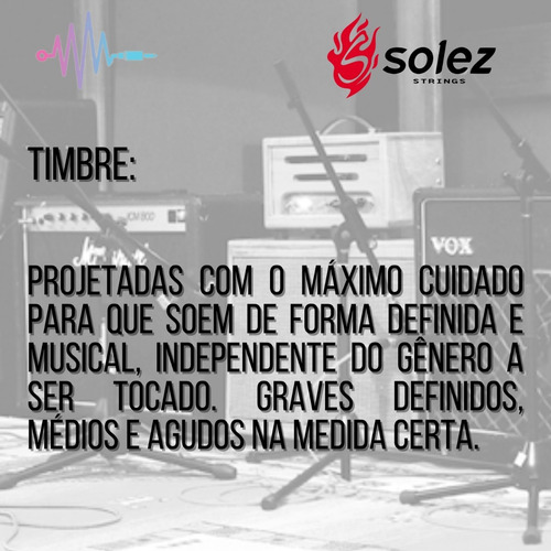 Encordoamento Solez 09/42 Slg9 Para Guitarra (mí + Sí Extra)