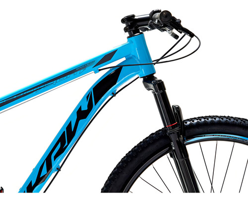 Bicicleta Aro 29 Krw Alumínio 21vel Freio Disco Suspensão S3 Cor Azul/preto