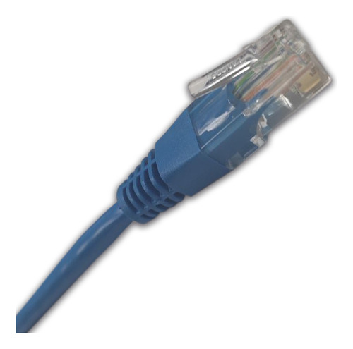 Patch Cord Lanpro Cat5e 100 X 100 Cobre Certificado 1mt Azul