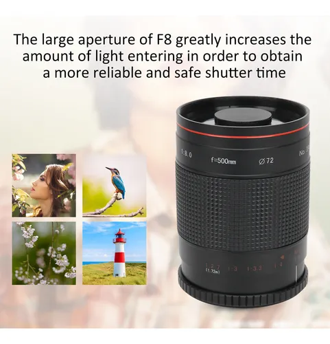 500mm F8 Teleobjetivo Espejo Lente Para Canon 70d/60d/50d/40
