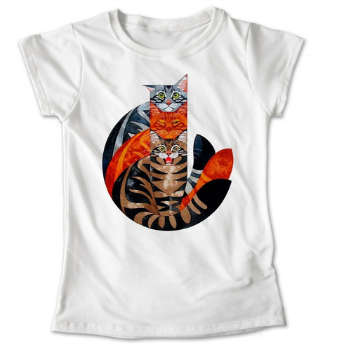 Blusa Gatos Colores Mascota Playera Estampado #575