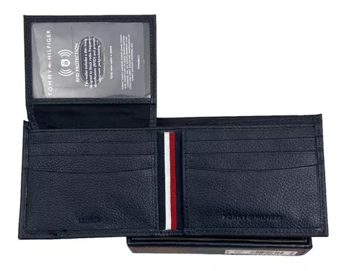 Carteira Masculina Tommy Hilfiger New York Em Couro Com Rfid